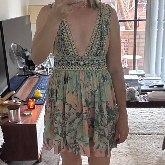 Camilla Garden of Dreams V Plunge Dress Size Small b67 - Picture 9 of 17